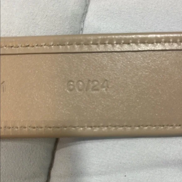 NWT Versace Taupe Belt with Gold Accents